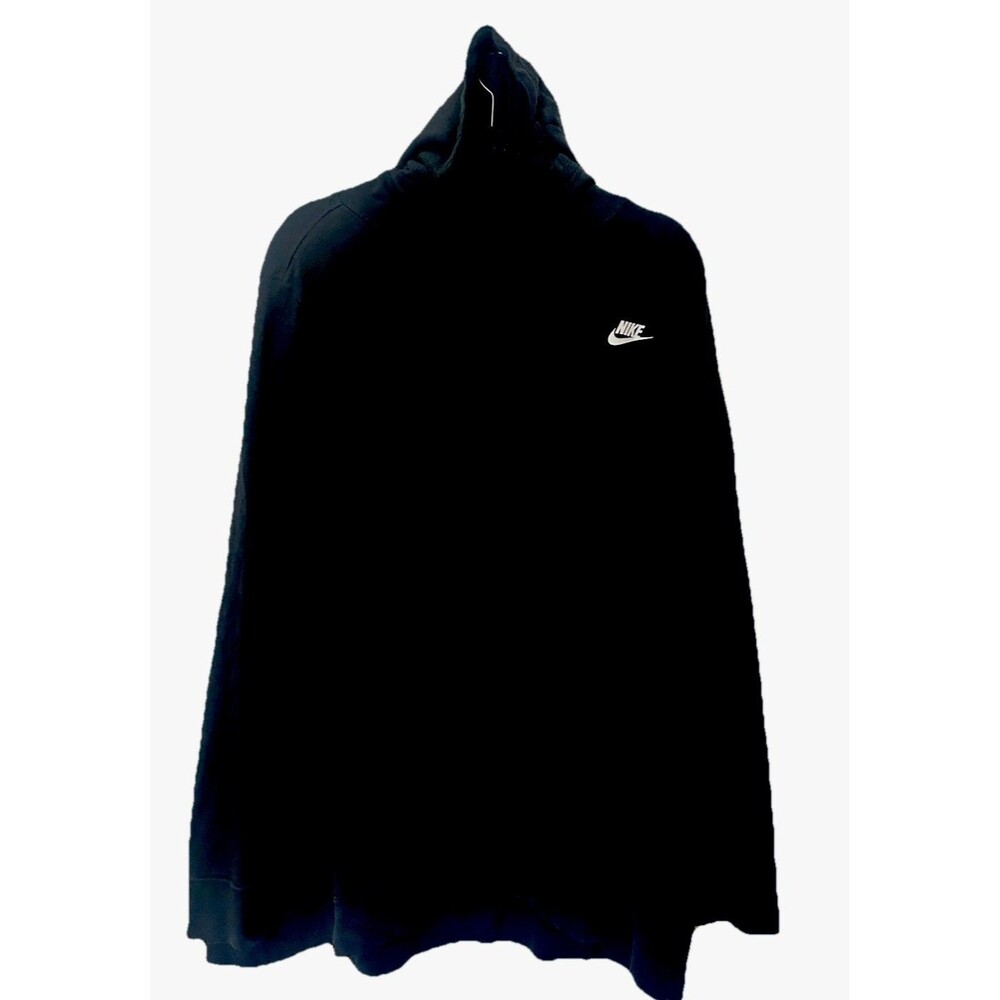 Nike Swoosh Hoodie Mens 3XL Black Pullover Fleece Pocket Activewear Sweatshirt